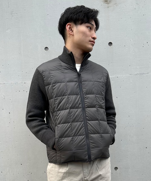 TAION（タイオン） ダウンジャケット 4 チャコール メンズ : ZOZOTOWN