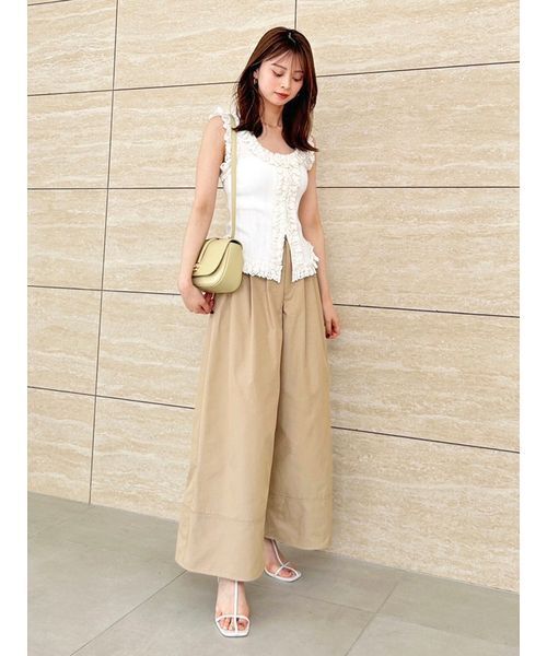 SNIDEL ニット セーター レースニットプルオーバー レディース