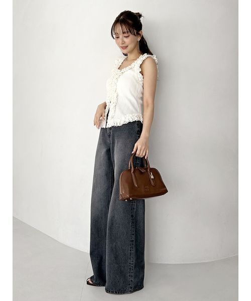 SNIDEL ニット セーター レースニットプルオーバー レディース