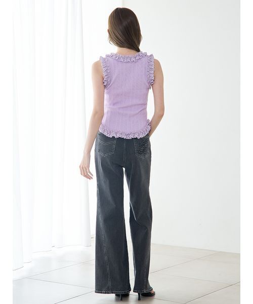 SNIDEL ニット セーター レースニットプルオーバー レディース