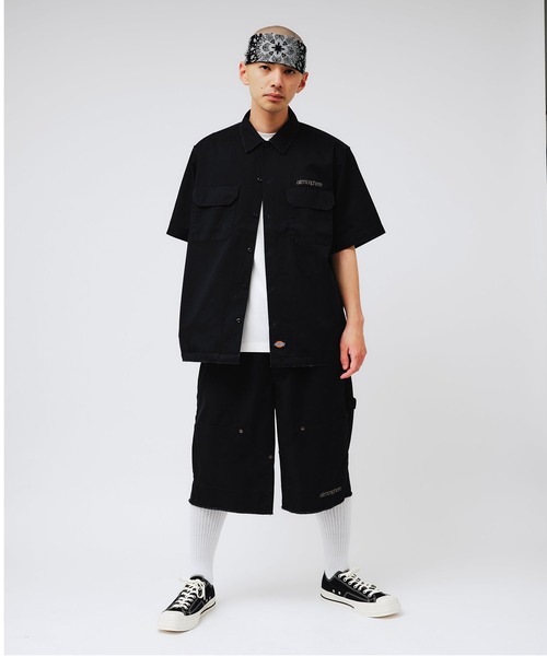 ★即発送 Alyx x Dickies 半袖シャツ XLサイズ 黒系 ☆即発送 Alyx x Dickies 半袖シャツ XLサイズ 黒系