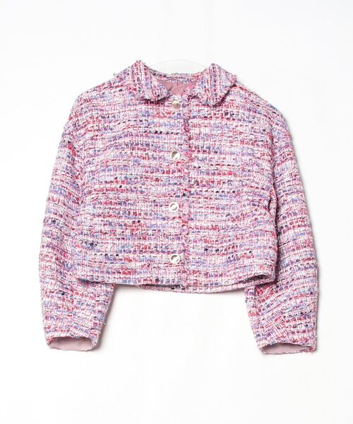 ANAYI（アナイ） ツイードジャケット 34 ピンク レディース : ZOZOTOWN