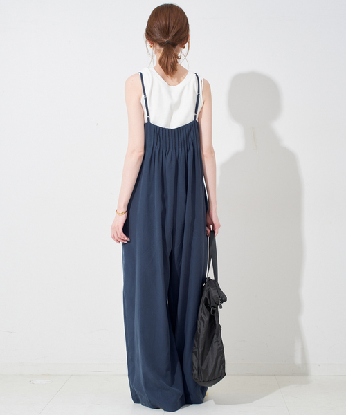 SLOBE IENA サロペット オーバーオール タックキャミサロペット