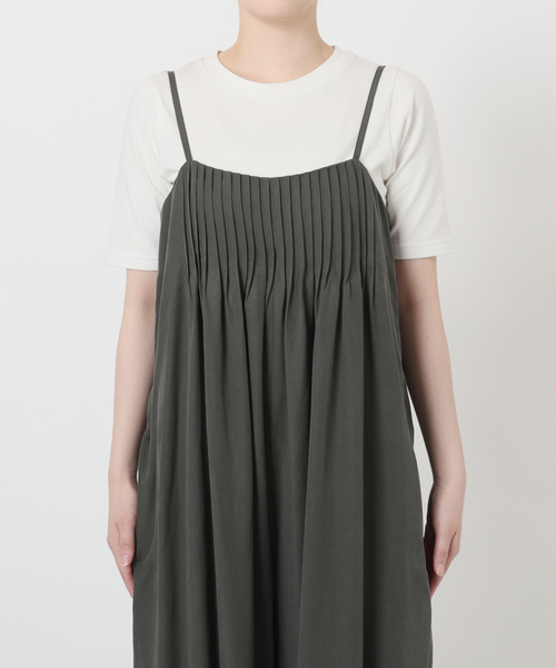 SLOBE IENA タックキャミサロペット ネイビー 36 スローブ イエナ SLOBE IENA タックキャミサロペット （ネイビー