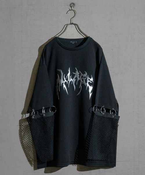 「JOHN'S CLOSET」 長袖Tシャツ LARGE ブラック メンズ