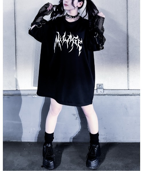 「JOHN'S CLOSET」 長袖Tシャツ LARGE ブラック メンズ