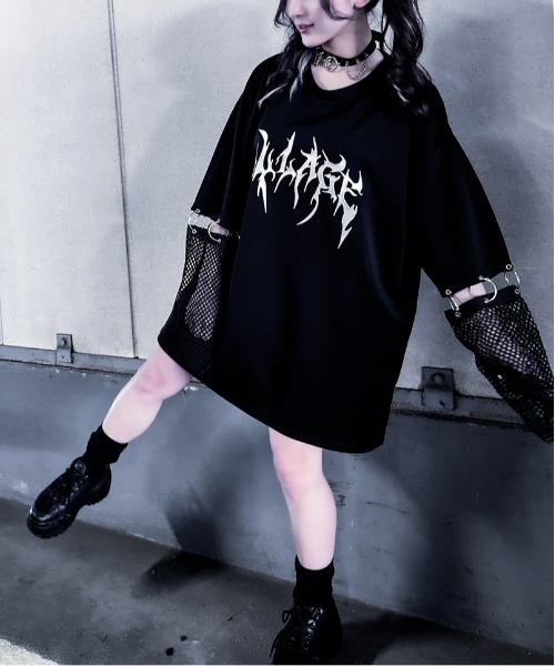 「JOHN'S CLOSET」 長袖Tシャツ LARGE ブラック メンズ