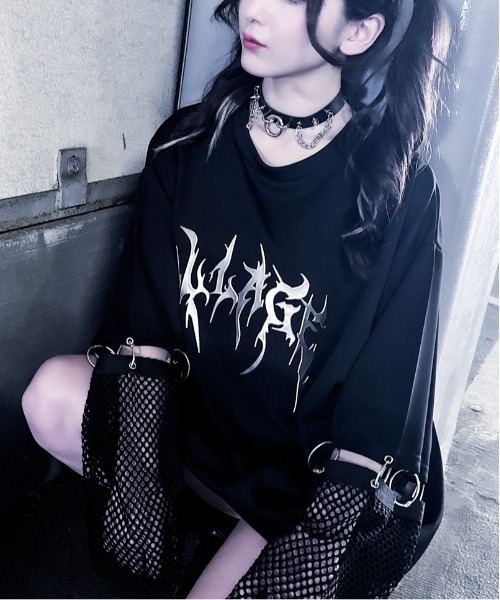 「JOHN'S CLOSET」 長袖Tシャツ LARGE ブラック メンズ