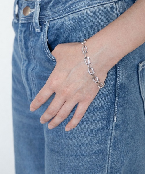 ブレスレット CUBIC ZIRCONIA×HORSESHOE BRACELET キュービックジルコニア×馬蹄モチーフブレスレット メンズ レディースの画像
