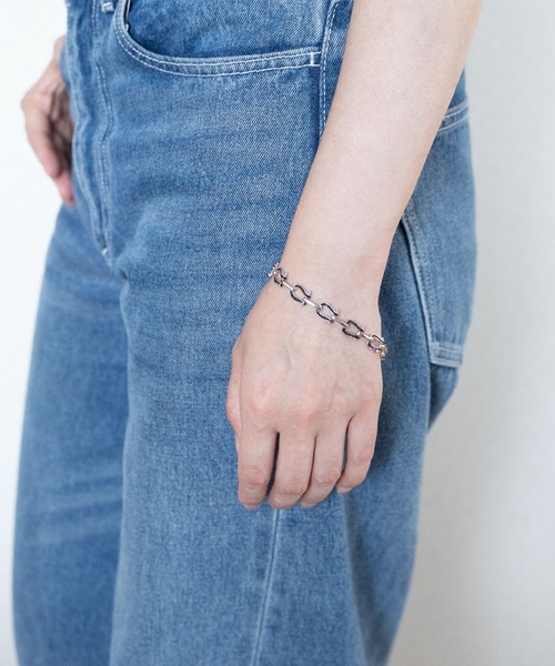 ブレスレット CUBIC ZIRCONIA×HORSESHOE BRACELET キュービックジルコニア×馬蹄モチーフブレスレット メンズ レディースの画像