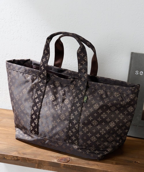 Daily russet トートバッグ　ツーウェイバッグ　ブラウン　大容量　美品 Daily russet】【撥水】モノグラム 2wayトートバッグ | OUTLET