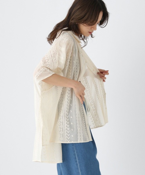 eLur レースフリルチュニック eLur チュニック 「eLur」レースフリルチュニック : ZOZOTOWN