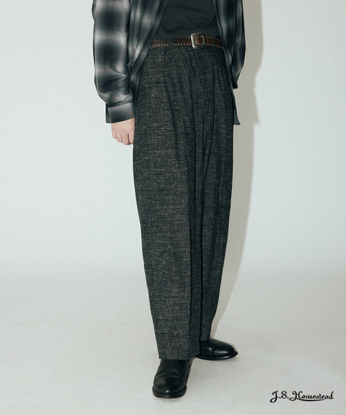 J．S．ホームステッド（J．S．stead）/J．S．stead / C/R/Si ネップ インフレーション スラックス JOURNAL STANDARD J.S HOMESTEAD スラックス J.S.Homestead / C/R/Si