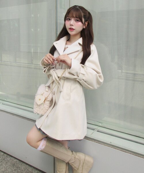 OLIVE des OLIVE（オリーブデオリーブ） ステンカラーコート コート