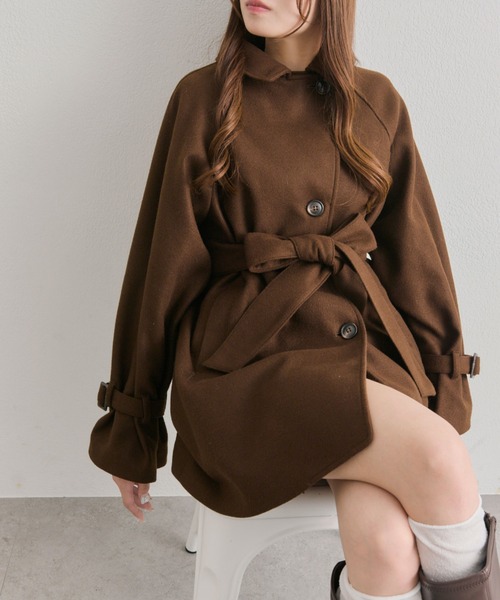 OLIVE des OLIVE（オリーブデオリーブ） ステンカラーコート コート