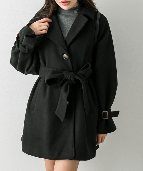 OLIVE des OLIVEステンカラーコート OLIVE des ステンカラーコート コート ミドルコート レディース