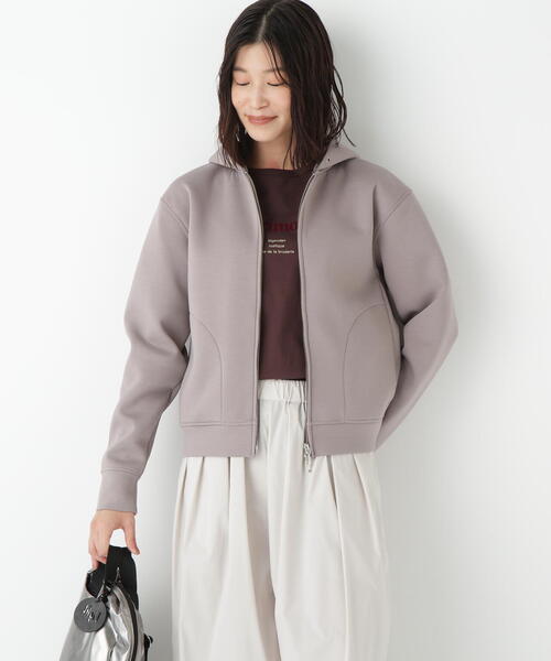 パーカー クッションダンボールジップパーカー レディース human woman パーカー クッションダンボールジップパーカー