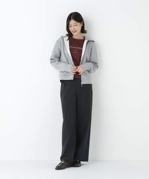 human woman パーカー クッションダンボールジップパーカー