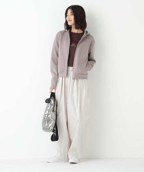 パーカー クッションダンボールジップパーカー レディース human woman パーカー クッションダンボールジップパーカー
