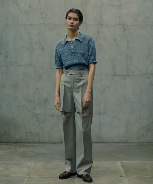 IRENENNE（アイレネ） 「iRENE」 パンツ 34 ライトグレー レディース