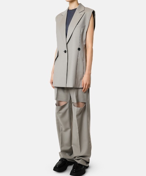 IRENENNE（アイレネ） 「iRENE」 パンツ 34 ライトグレー レディース