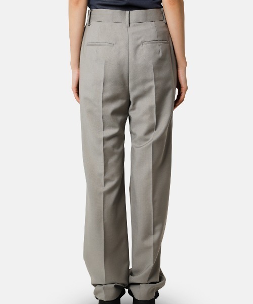 IRENE アイレネ パンツCotton Cut Out Trousers IRENENNE（アイレネ） 「iRENE」 パンツ 34 ライトグレー レディース