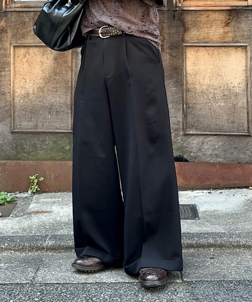 MandO（エムオー） スラックス アソートバギーロールアップワイド