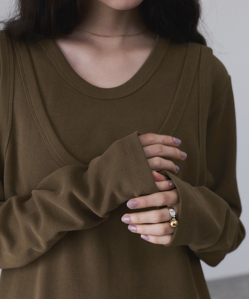 ADAM ET ROPE'（アダムエロペ） ワンピース 「サステナブル」Wフェイス