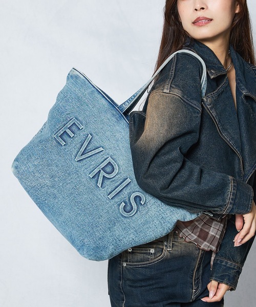EVRIS（エヴリス） トートバッグ 「EVRIS/エブリス」ロゴエンボス 