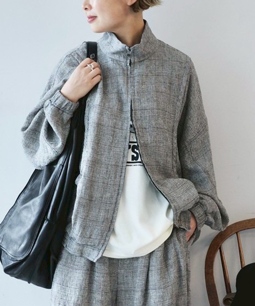 JOURNAL STANDARD LUXE コート アウター シルクMIXチェック