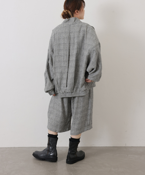Journal Standard luxe　リトルパイルバリルコート JOURNAL STANDARD LUXE コート アウター シルクMIXチェック