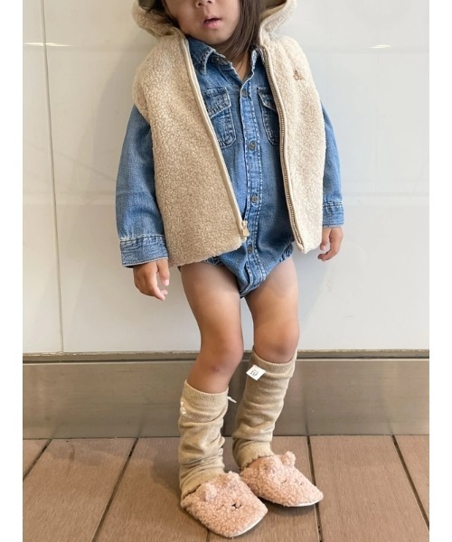 GAP（ギャップ） ベビーシューズ ブラナンベア ボアスリッパ (ベビー 