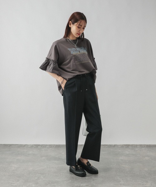tシャツ リメイク風フリルプリント7分袖/589278 レディース | GLOBAL WORK | 20