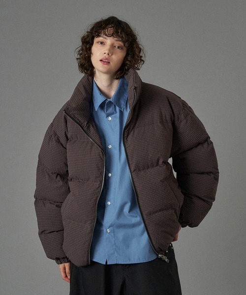 ONCILY（オンシェリー） ブルゾン アウター CHECKED PADDING STAND