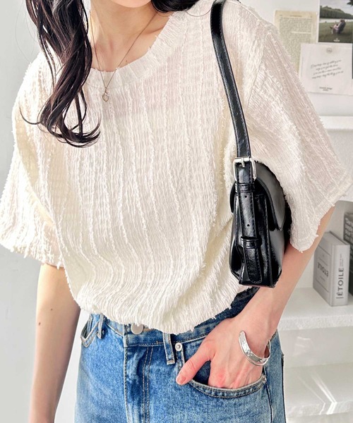 「GeeRA」 半袖Tシャツ MEDIUM モカ レディース_画像8