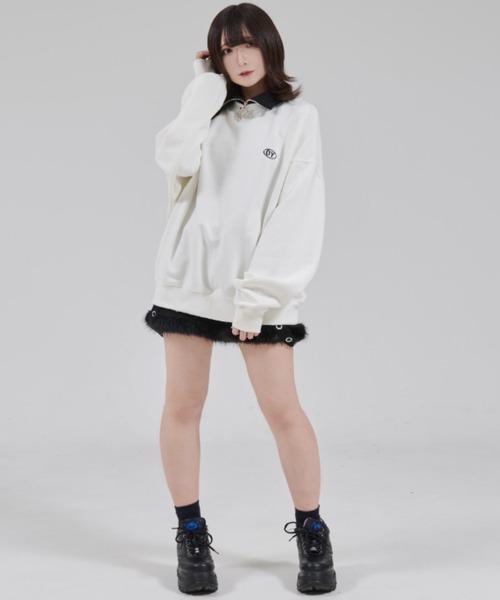 OY（オーワイ） トレーナー スウェット 「OY/オーワイ」LOGO ZIPPER
