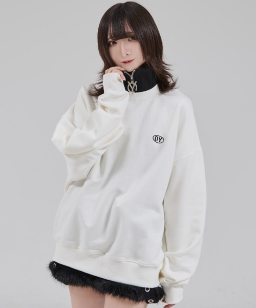 OY（オーワイ） トレーナー スウェット 「OY/オーワイ」LOGO ZIPPER
