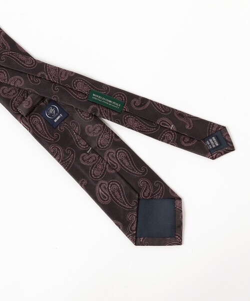 BEAMS F（ビームスF） ネクタイ シルク ペイズリー柄 ジャカード