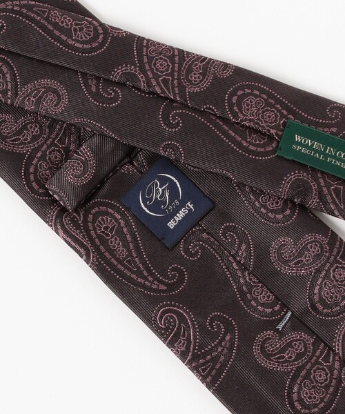 BEAMS F（ビームスF） ネクタイ シルク ペイズリー柄 ジャカード