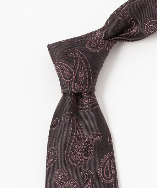 BEAMS F（ビームスF） ネクタイ シルク ペイズリー柄 ジャカード