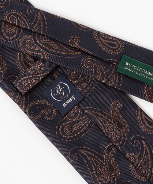 BEAMS F（ビームスF） ネクタイ シルク ペイズリー柄 ジャカード