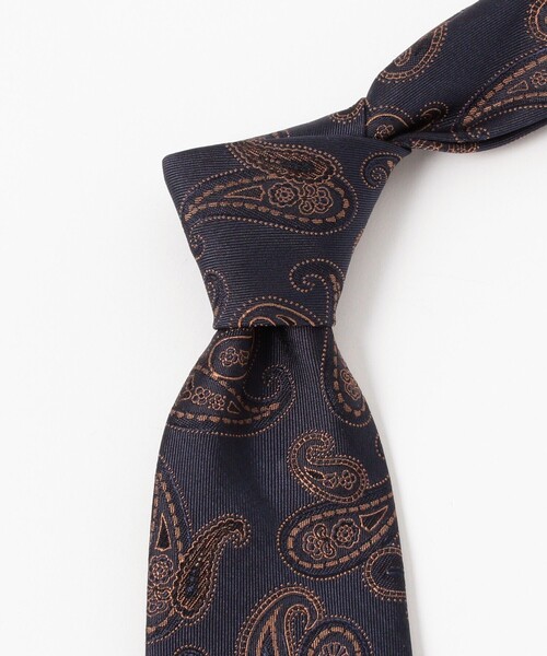 BEAMS F（ビームスF） ネクタイ シルク ペイズリー柄 ジャカード