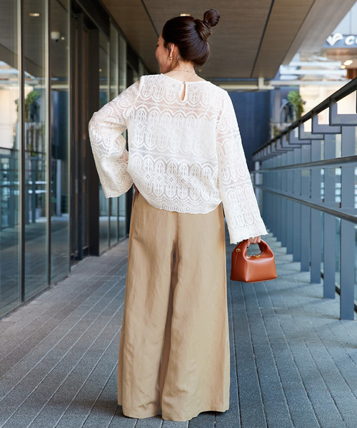 「B.C STOCK」 イージーパンツ FREE ベージュ系その他 レディース_画像4