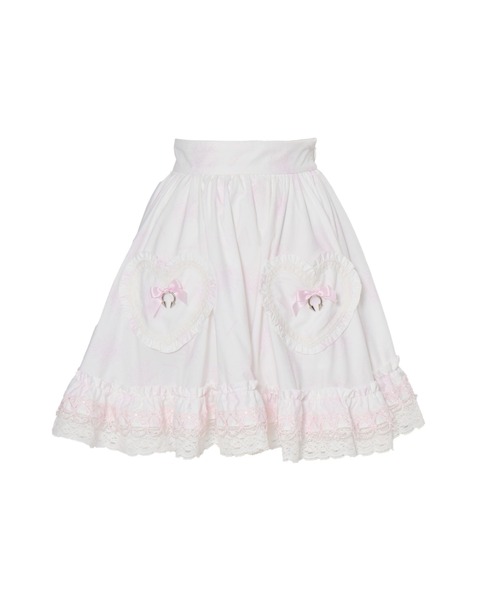 AVENCHUMU スカート Skull illustration print heart skirt : ZOZOTOWN