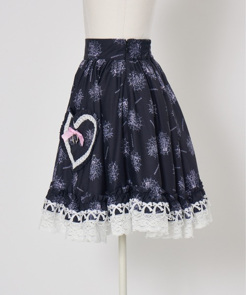 AVENCHUMU スカート Skull illustration print heart skirt : ZOZOTOWN