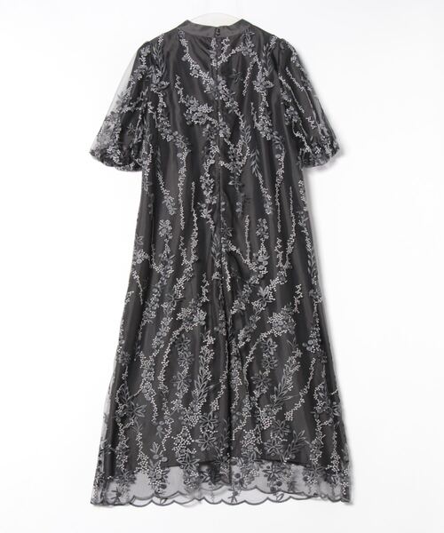 「PREFERIR」 「harmode」半袖ワンピース SMALL チャコールグレー レディース_画像2