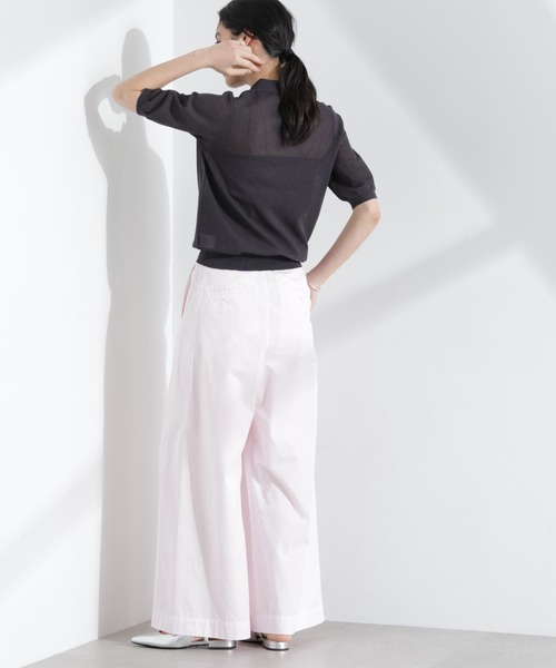 「NANO universe」 半袖ニット FREE チャコール レディース_画像5