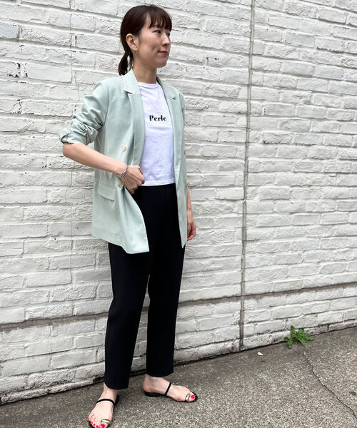 「NOLLEY'S」 テーラードジャケット 36 ベージュ レディース_画像2