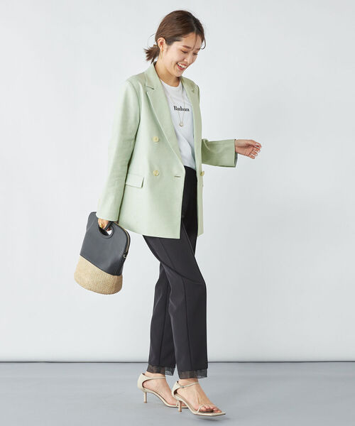 「NOLLEY'S」 テーラードジャケット 36 ベージュ レディース_画像7