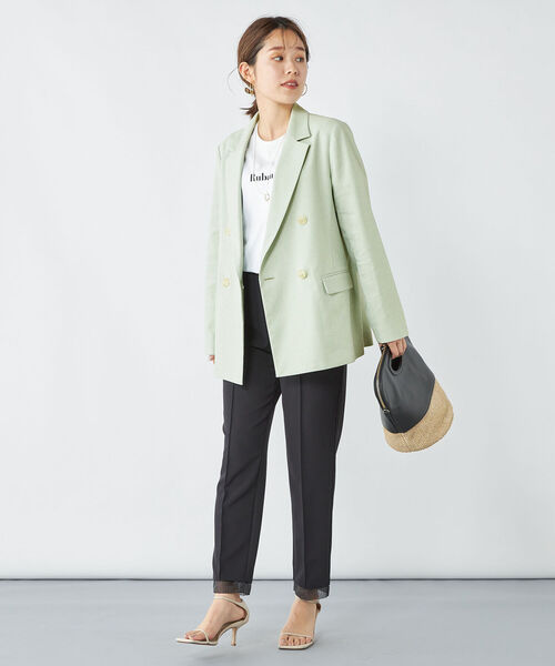 「NOLLEY'S」 テーラードジャケット 36 ベージュ レディース_画像9